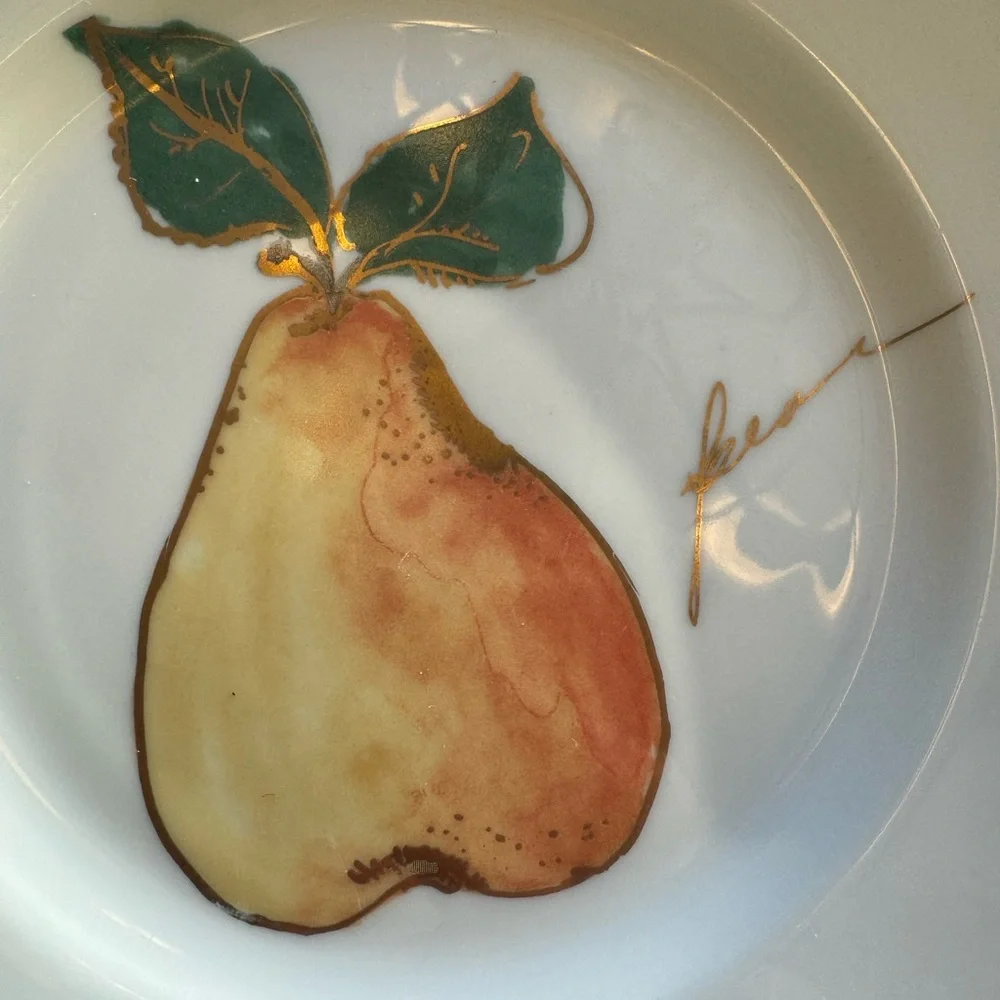 Crate & Barrel | Set Hand Painted Lunch/Dessert Plates -Each Plate Different!